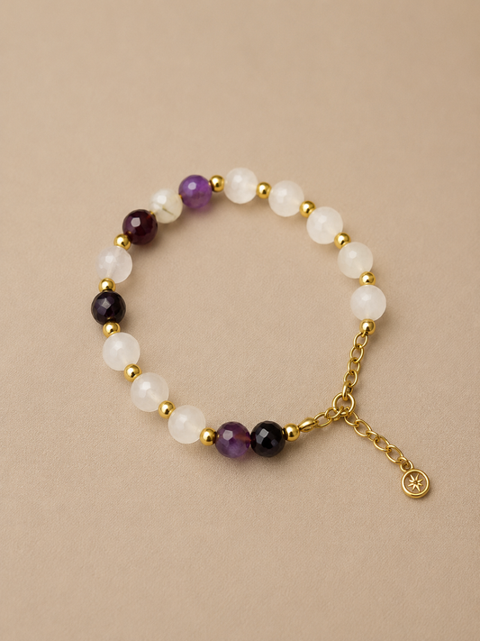 purple braclet