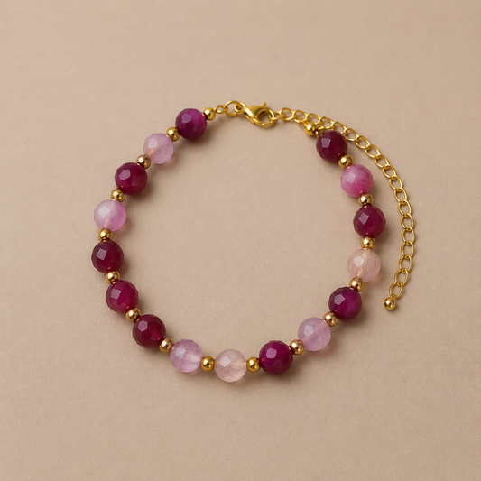pink braclet