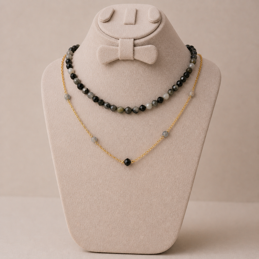 Midnight Marble necklace